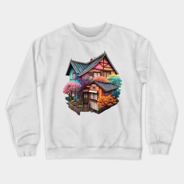 The houses of Ōsaka Crewneck Sweatshirt by Imagier